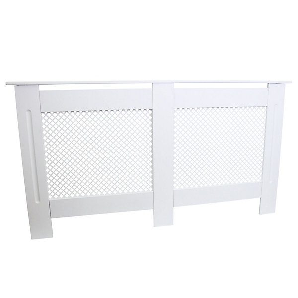 Cache Radiateur en MDF Blanc de 151,5cm de large