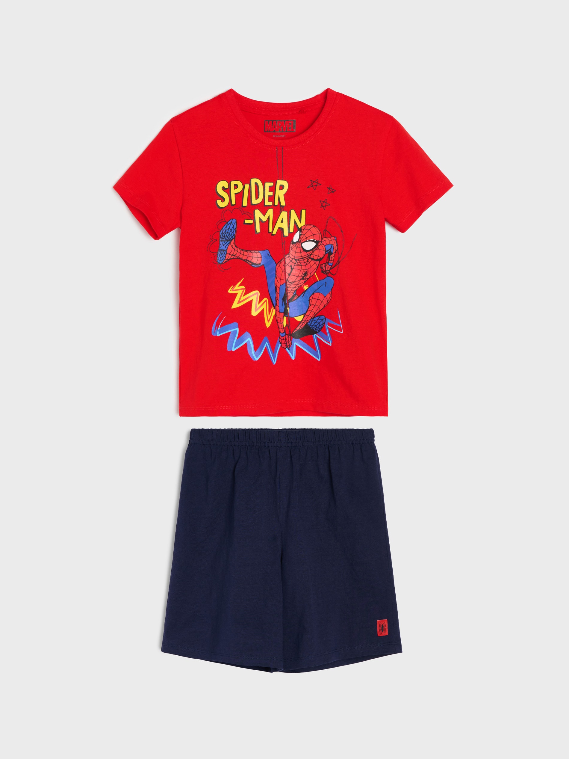 Bawełniana piżama dwuczęściowa Spider-Man