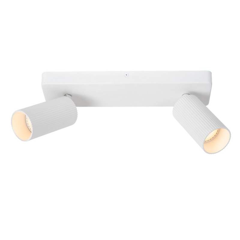 Spot LED Clubs blanc GU10 2 x 40 W LUCIDE