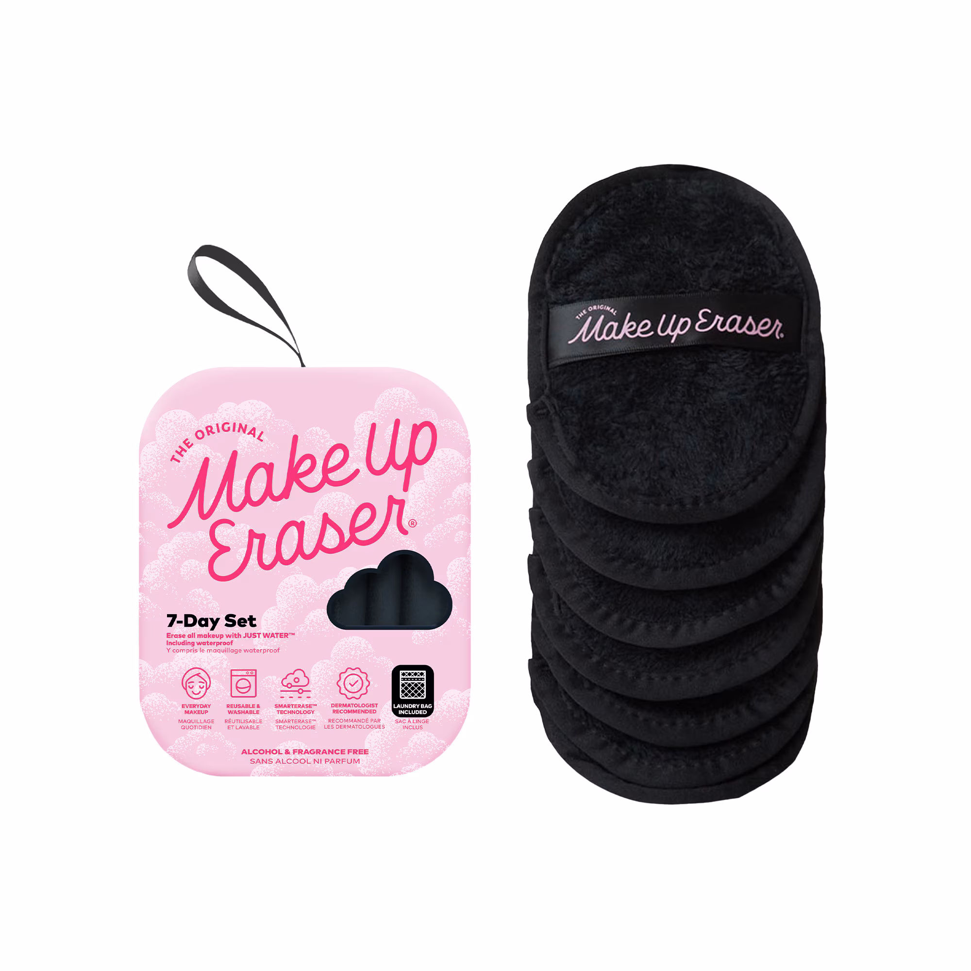 ACCESSOIRESCoffret serviette démaquillante réutilisable x7 -chic black
