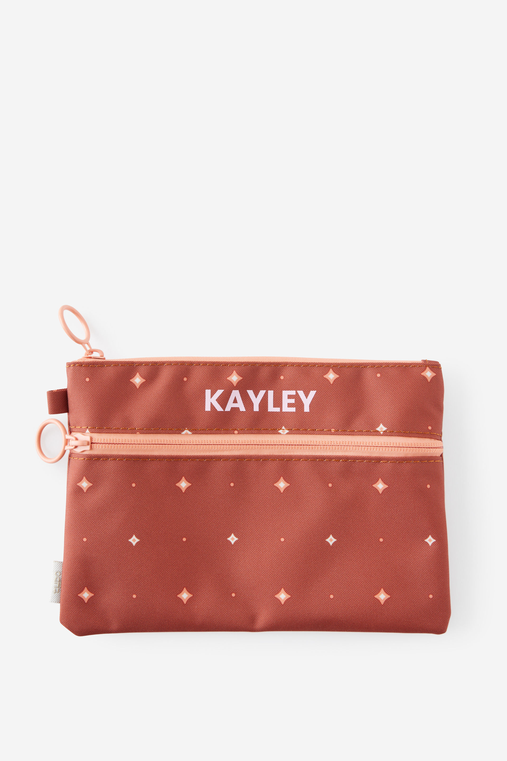 Personalised Double Zip Pencil Case