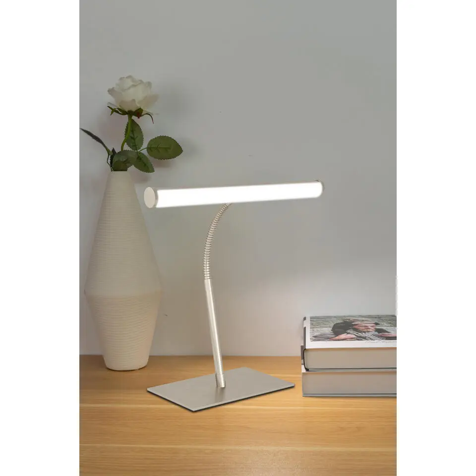 EGLO Riccione Tafellamp - Bureaulamp - 39.5 cm - Nikkel