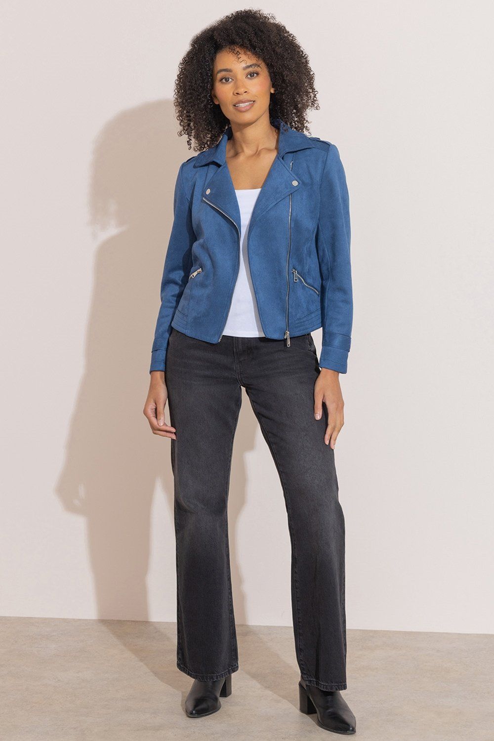 Klass. Suedette Biker Jacket