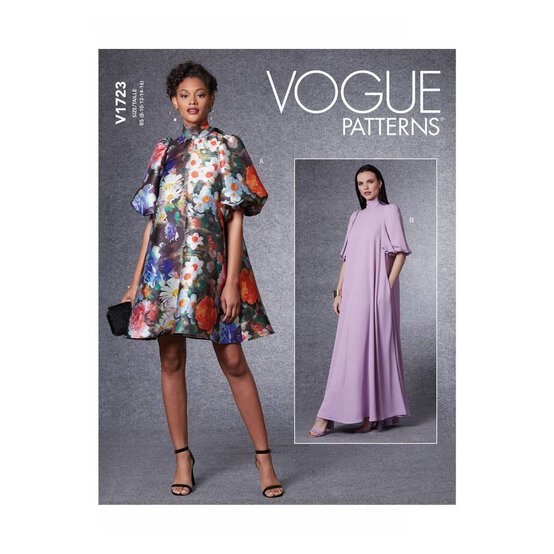 Vogue Women’s Dress Sewing Pattern V1723 (8-16)