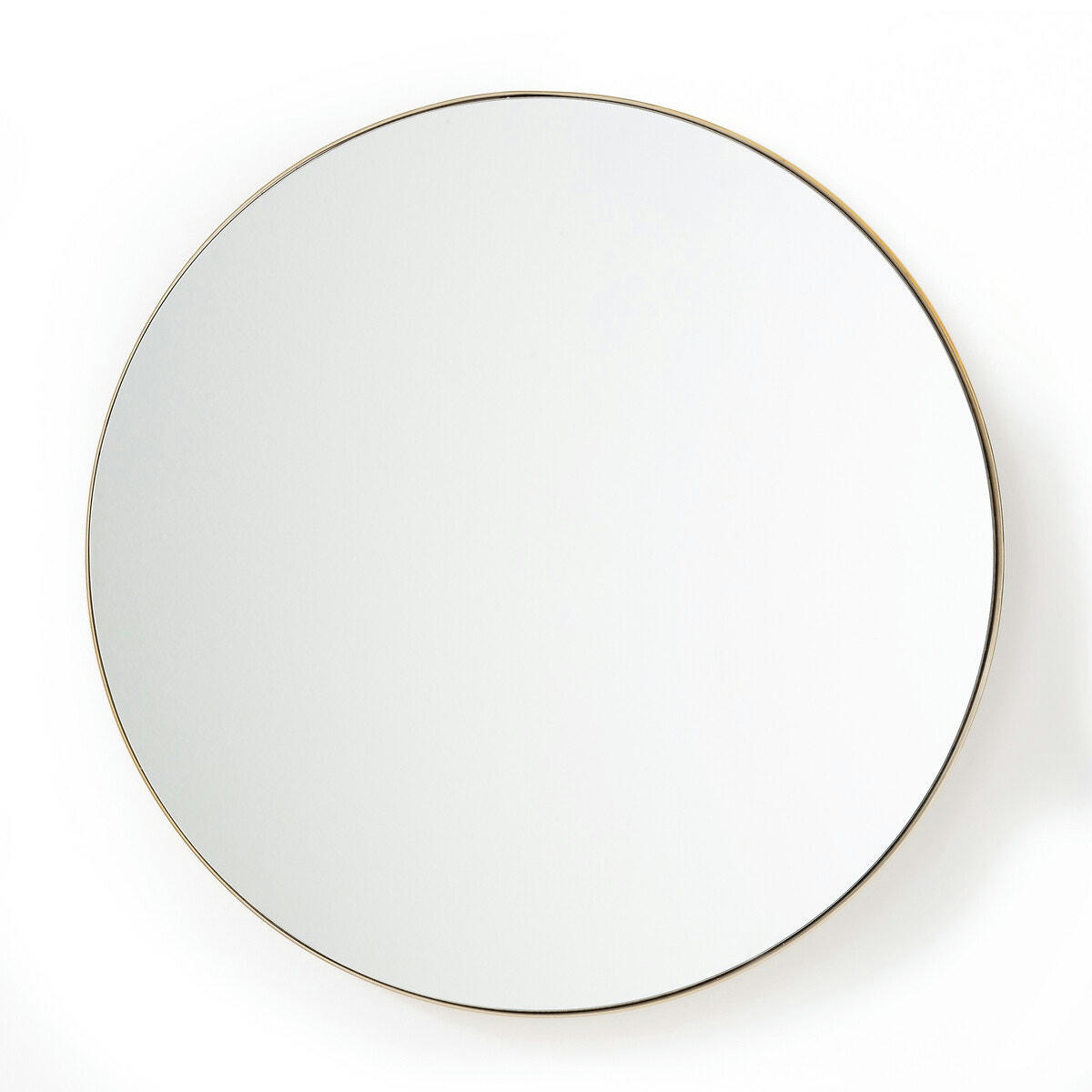 Miroir rond en métal acier Ø120 cm, Iodus