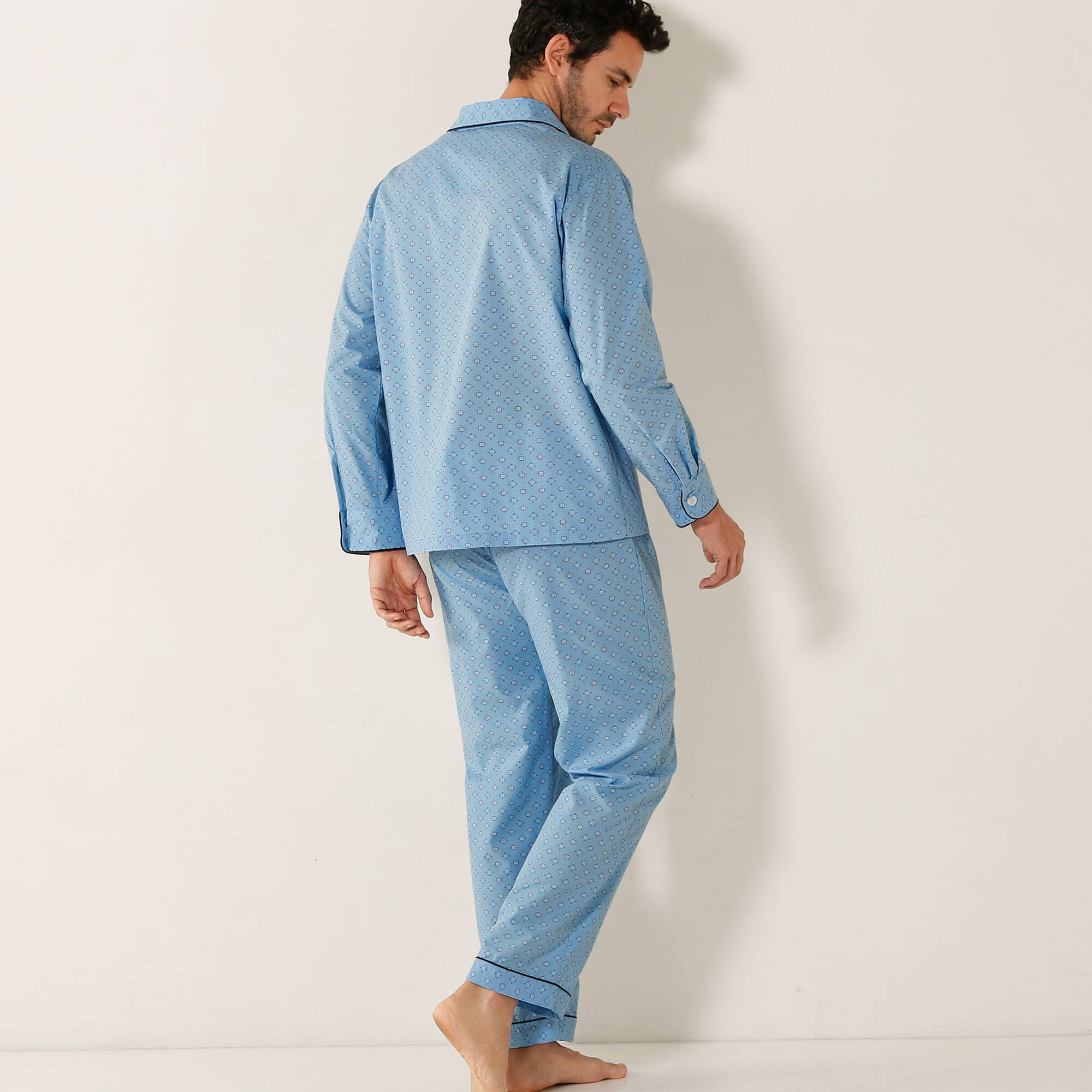 Pyjama imprimé popeline polycoton