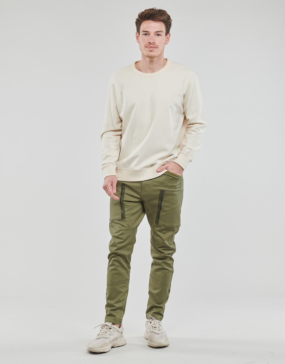 G-Star Raw - zip pkt 3d skinny cargo - Kaki