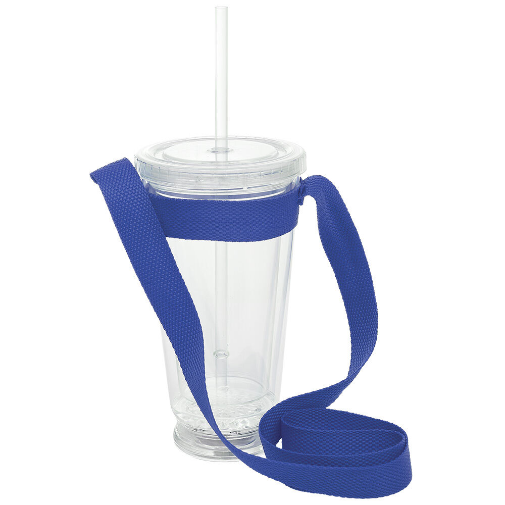 Gobelet lumineux avec lanière de transport