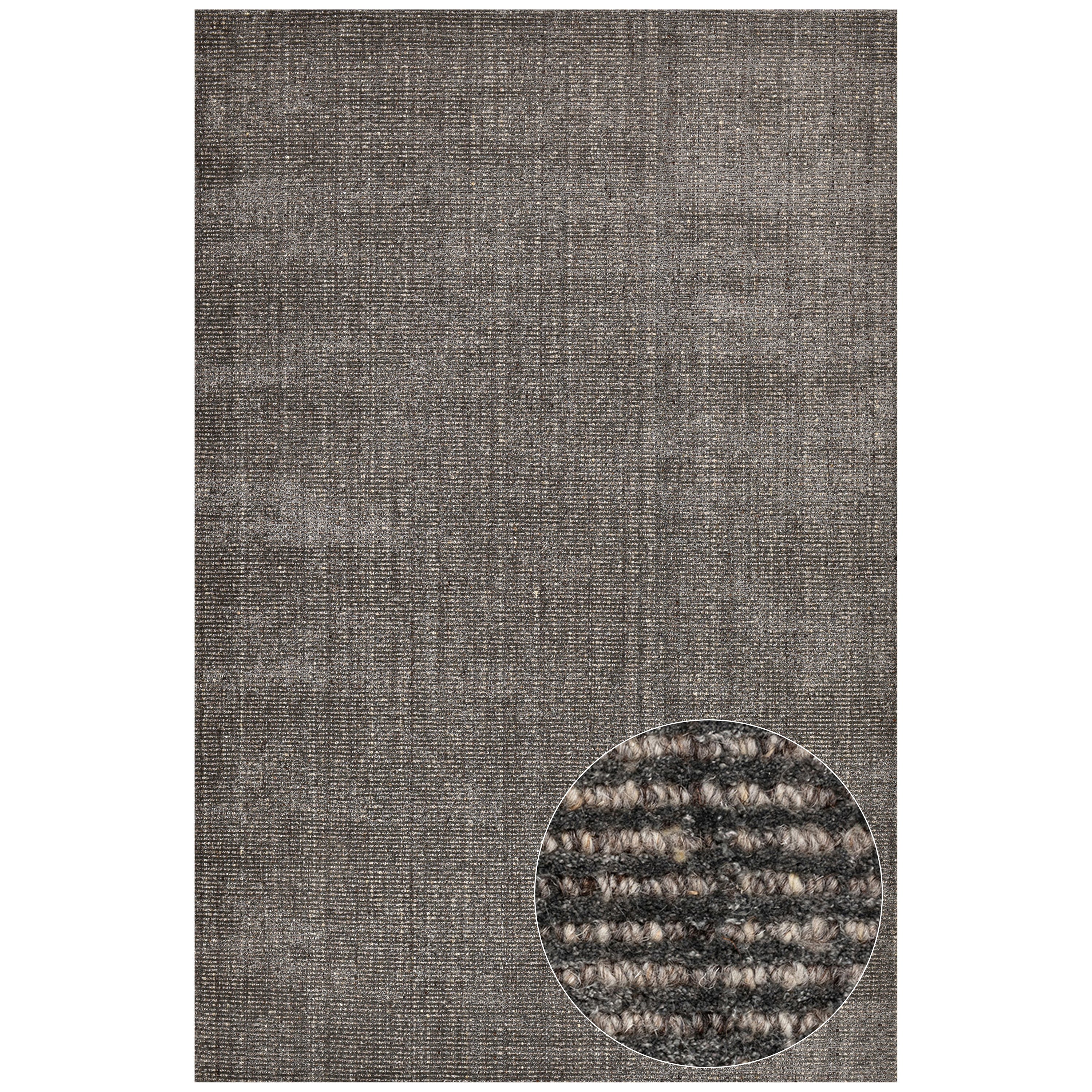 Theko gestreept UNI-tapijt Venus 190x290 cm - Antraciet