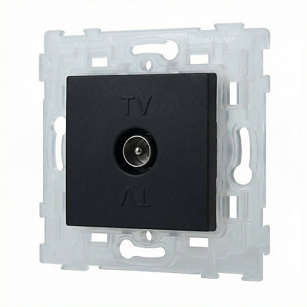 Mécanisme prise de télévision Colours Kalya gris soft