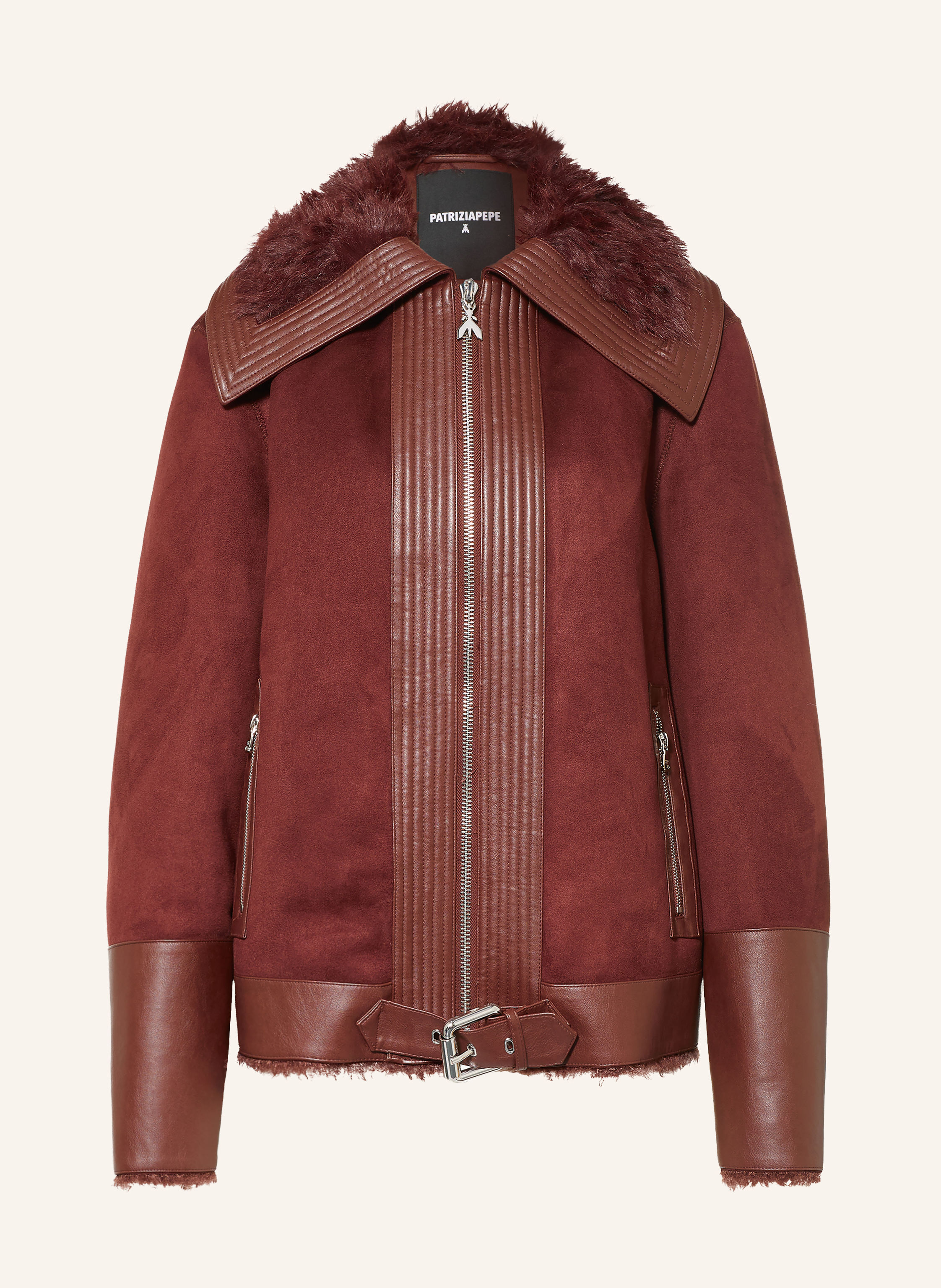 PATRIZIA PEPE Jacke mit Kunstfell