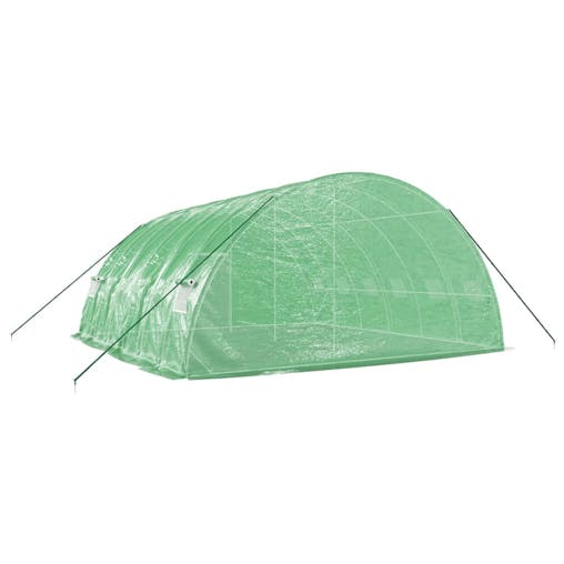NNEVL Greenhouse with Steel Frame Green 36 m&sup2; 6x6x2.85 m