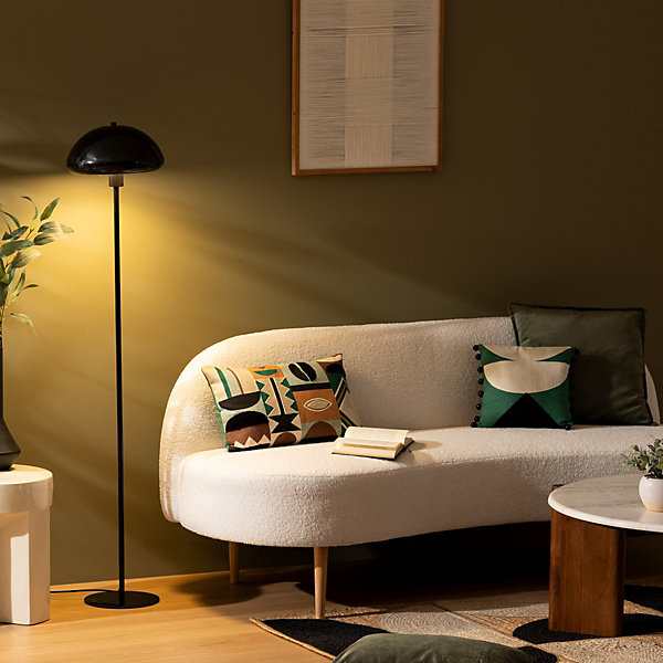 Lampadaire Savio noir H140cm - Atmosphera