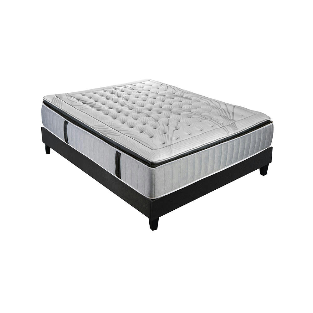 PHIGALIE - Ensemble  140x190  Matelas Ressorts + Sommier Bois