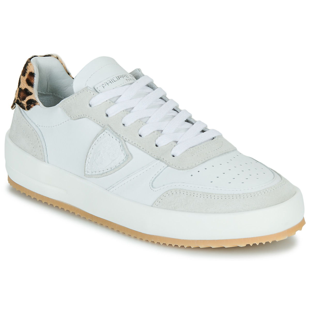 Philippe Model - NICE LOW WOMAN - White / Leopard