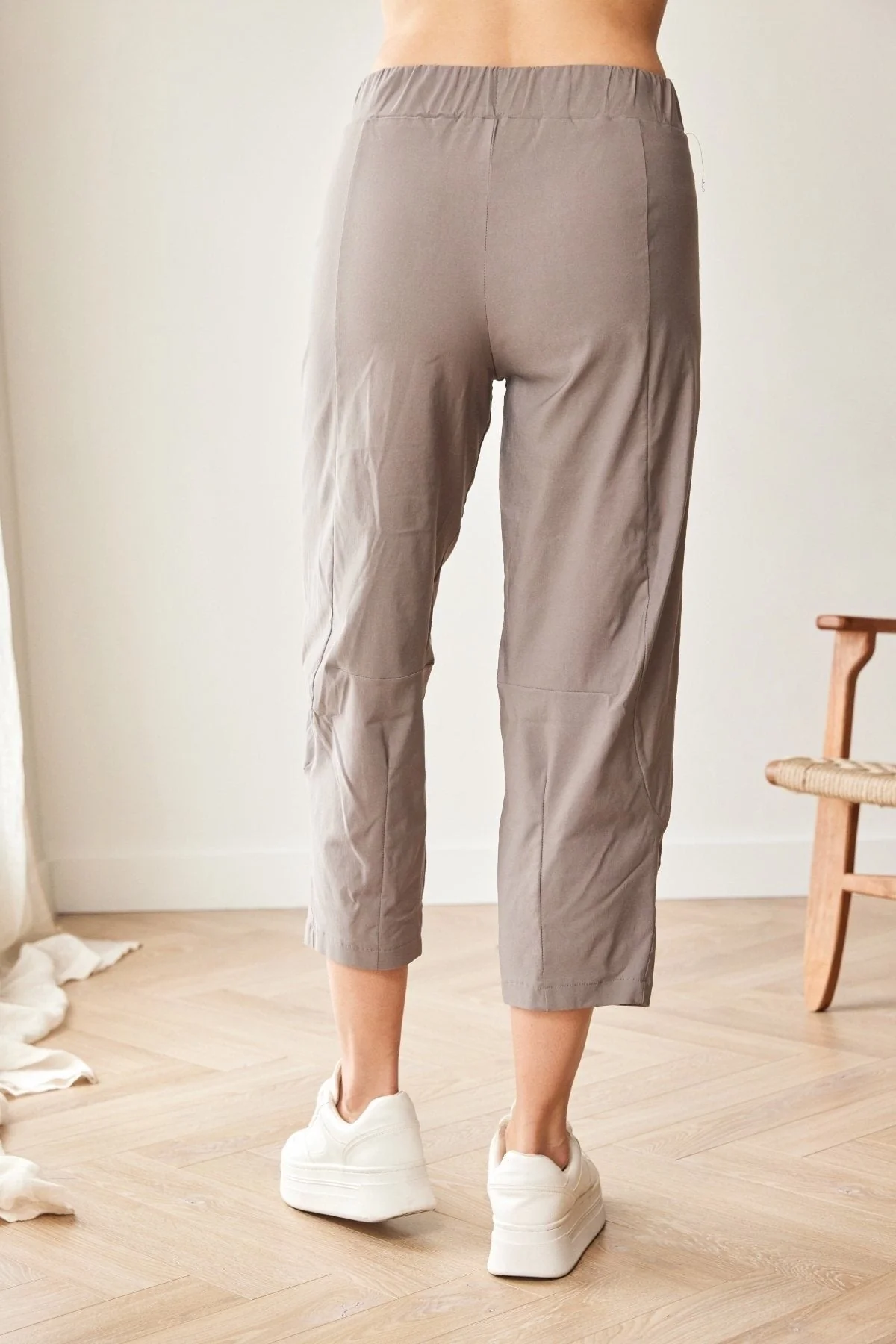 Taupe Slouch Trousers