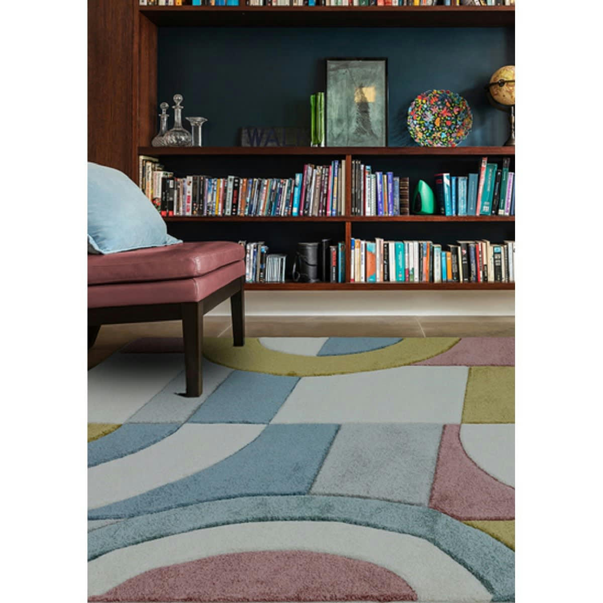 RETRO - Tapis de salon moderne en Polypropylène Multicolore 200x290 cm