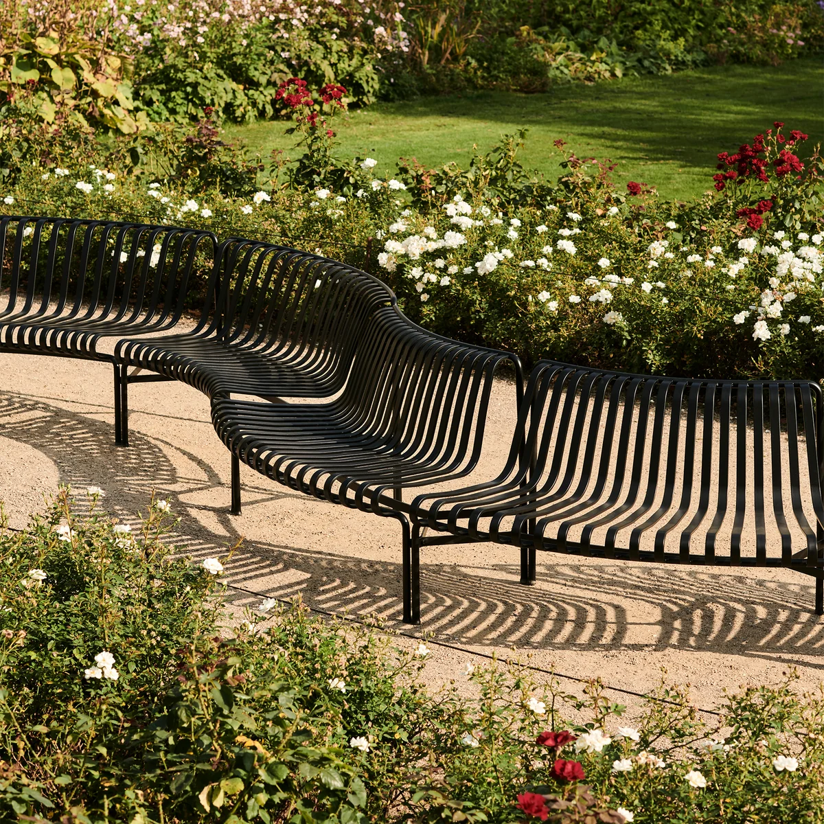 HAY - Palissade Park Dining Bench, Out / Out (2er-Set), olive