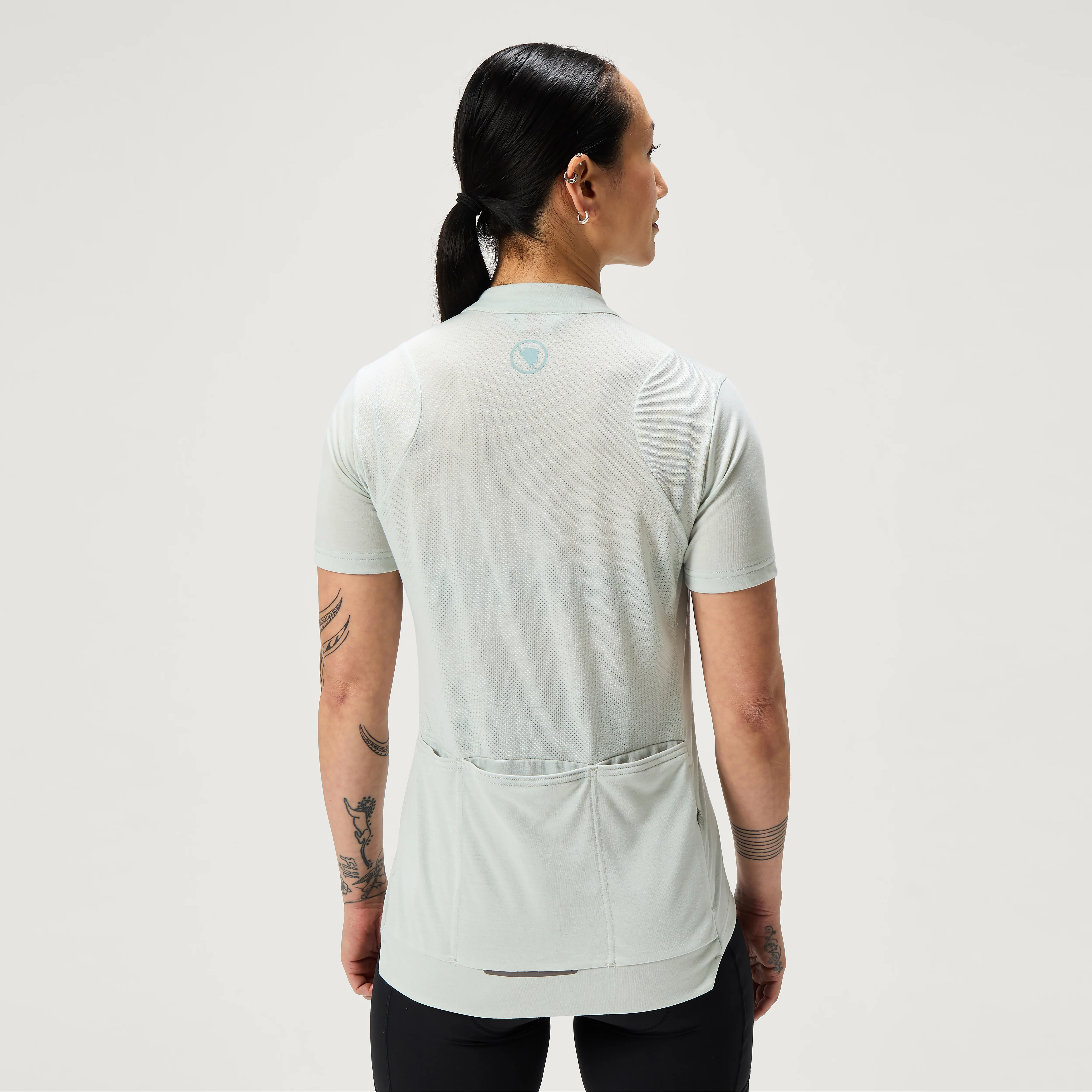 Women's Loop S/S Zipped Jersey - Mains Grey