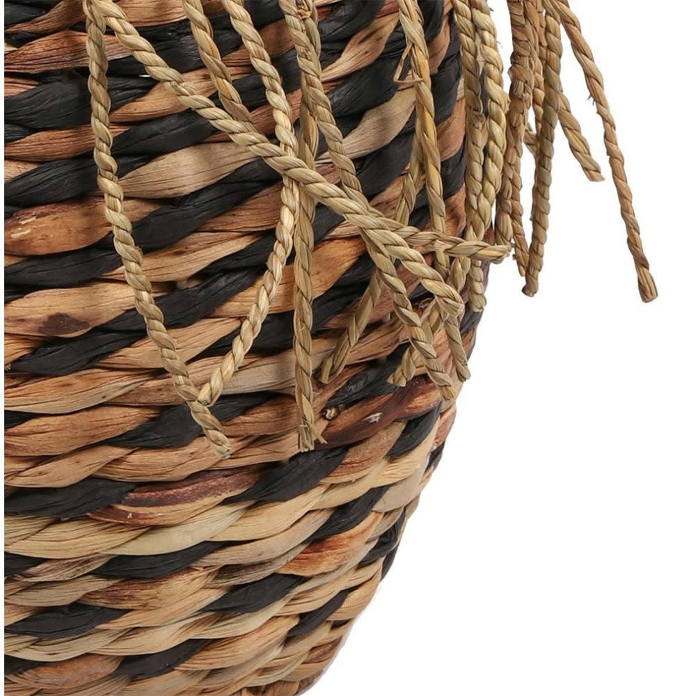 - Panier jacinthe d'eau franges H27