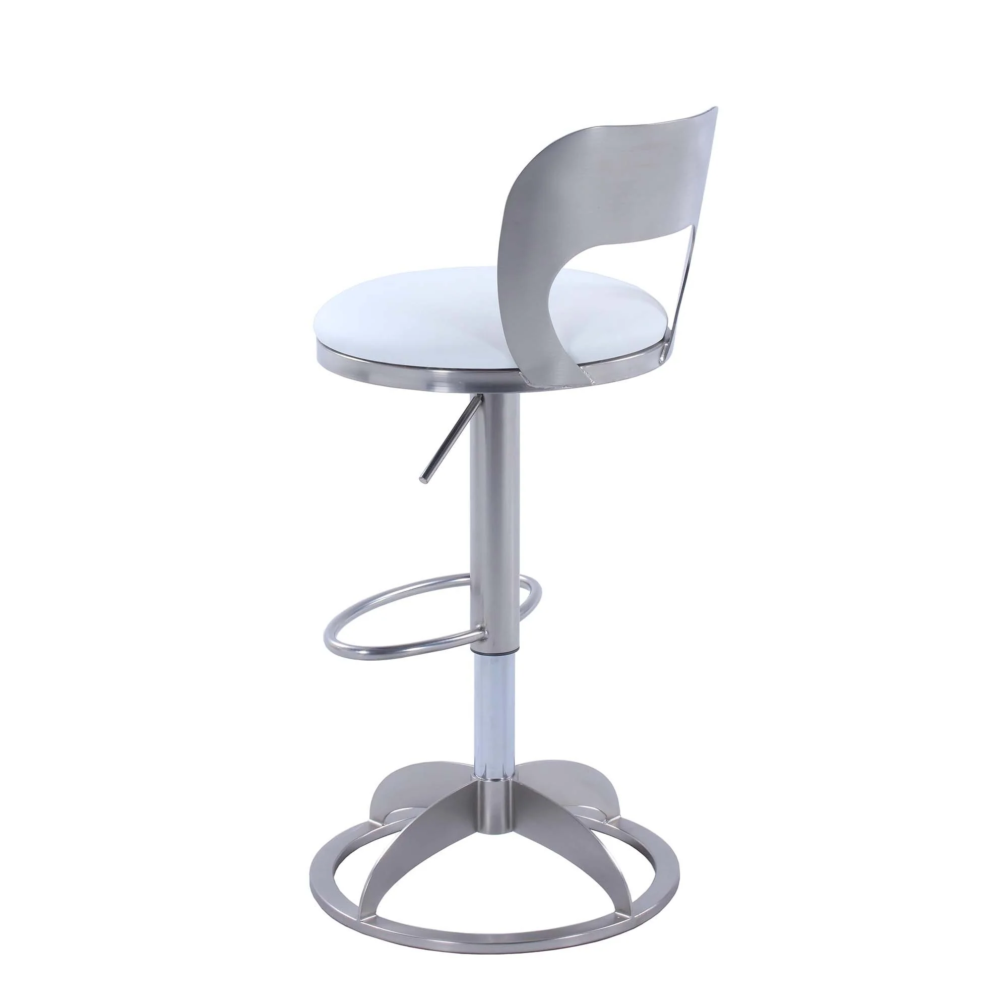 Somette MEI Oval Metal-Back Adjustable Height Stool