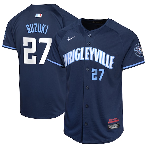Seiya Suzuki Chicago Cubs Nike Youth City Connect Limited Player Jersey - Navy