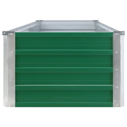 NNEVL Garden Raised Bed Galvanised Steel 320x40x45 cm Green