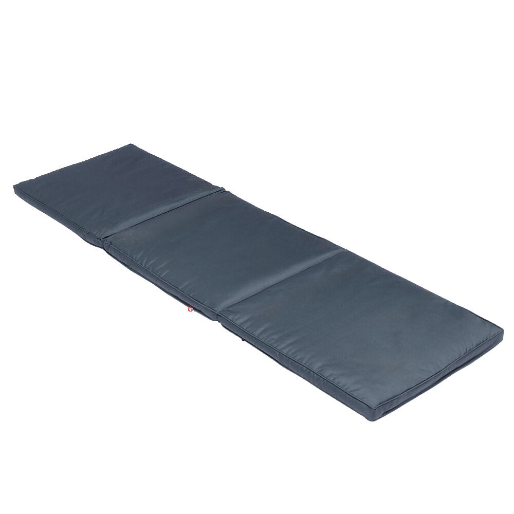 Coussin bain de soleil Oxford gris 185x55xH4cm
