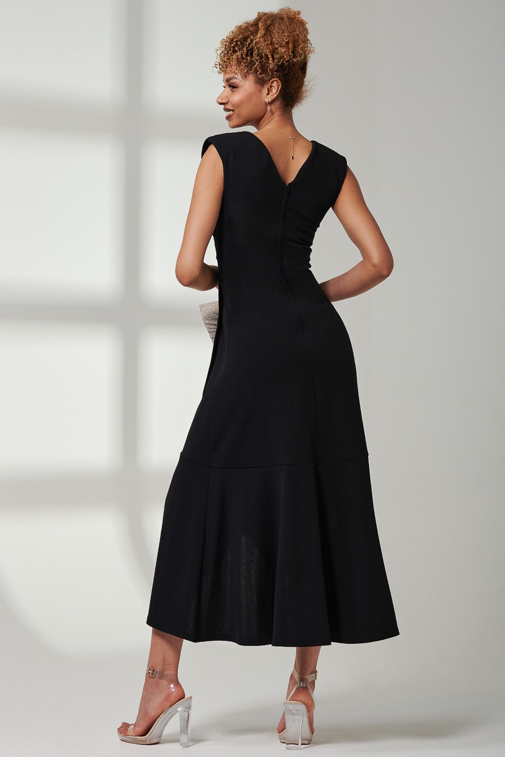 Jolie Moi Preslie Wrap Frill Hem Maxi Dress