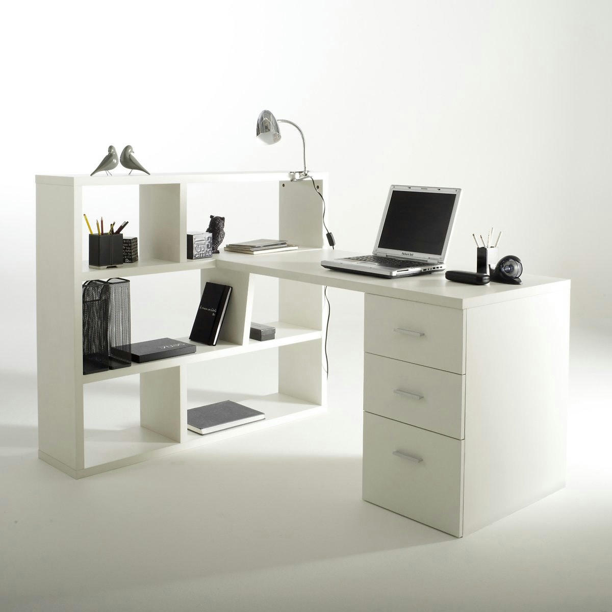 Bureau bibliothèque réversible Fénon