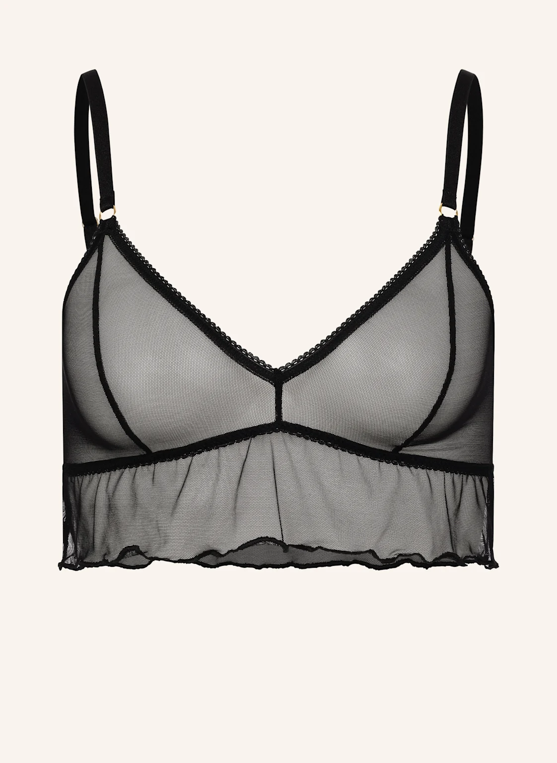 erlich textil Iconic Mesh Bralette Top bügellos mit Polyamid - verstellbare Träger
