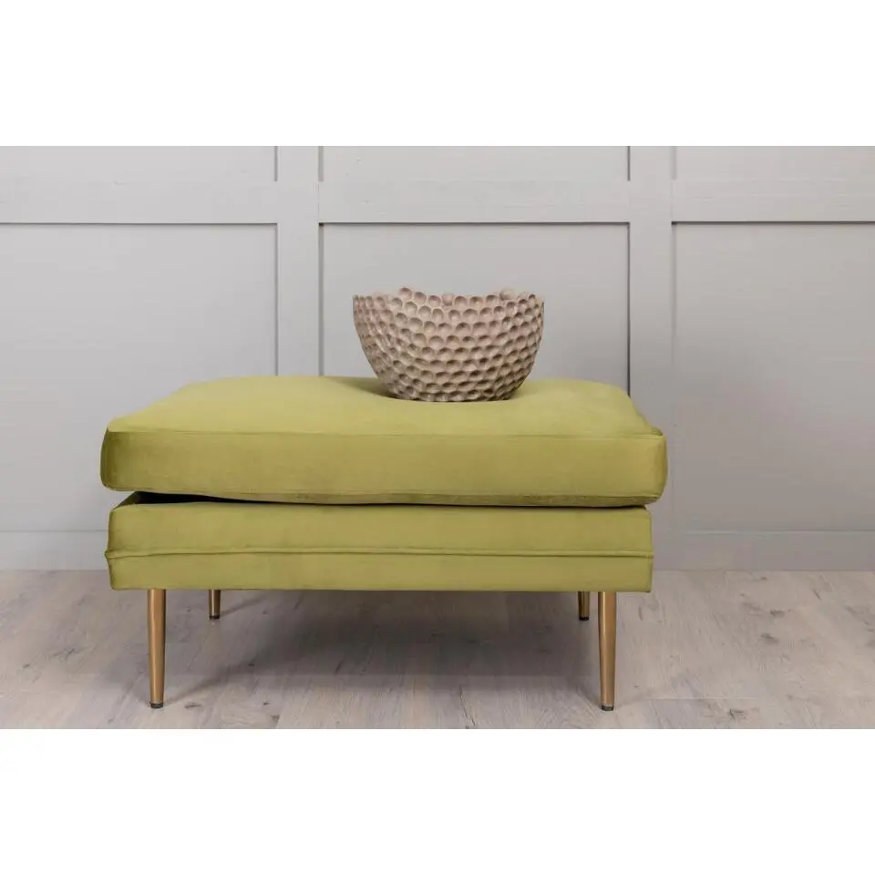 Svea - Tess hocker - velvet - groen