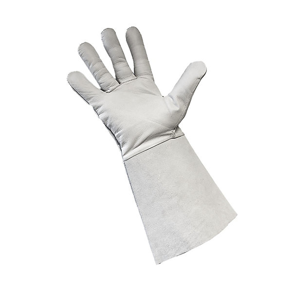 Gants de soudeur Anti-chaleur peau de chèvre Taille 10 Manchette confort 15 cm Schumacher