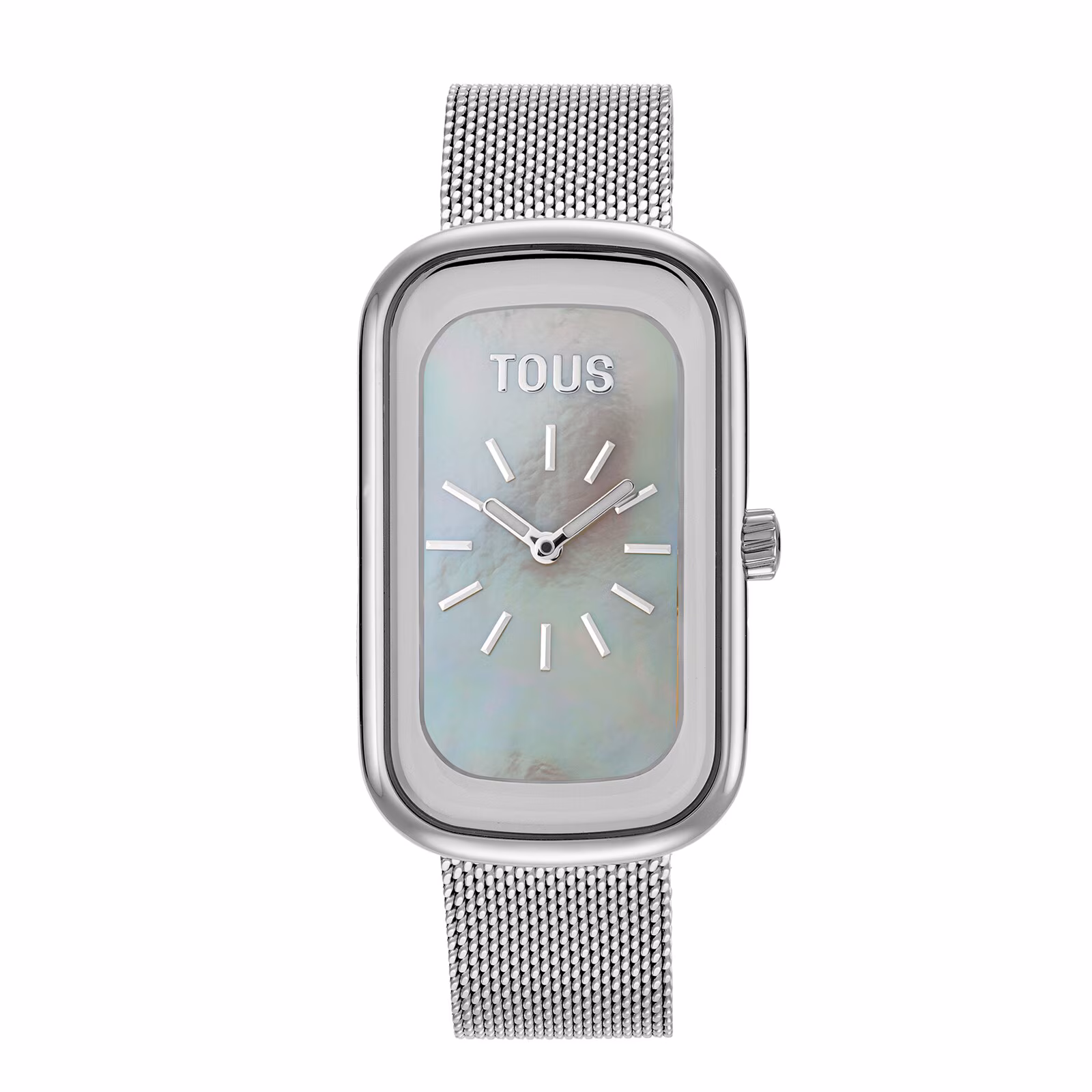 Reloj analógico con esfera de nácar y brazalete de acero T-Band Club