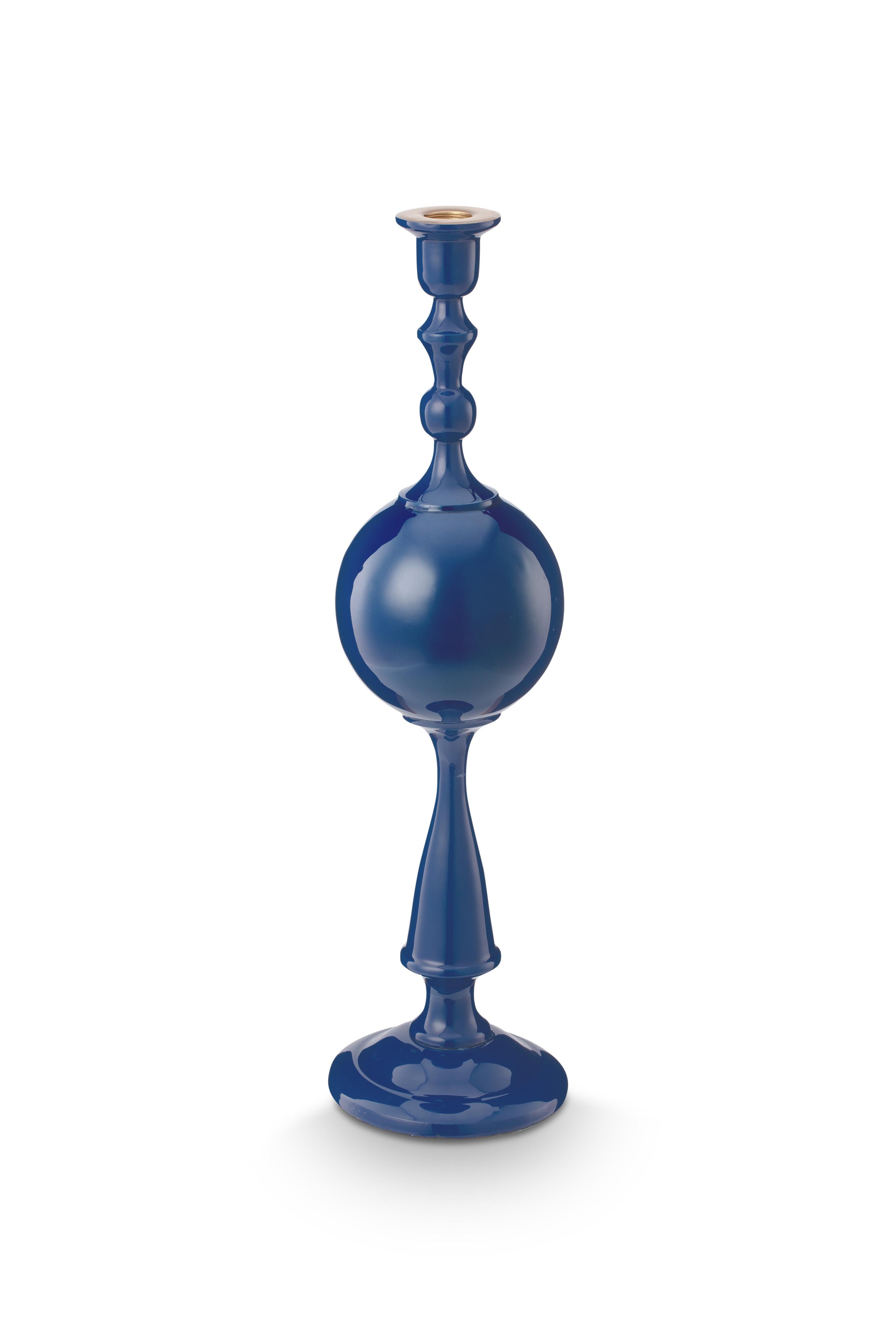 Pip Studio Kandelaar Sphere - Metaal - Navy - 44cm