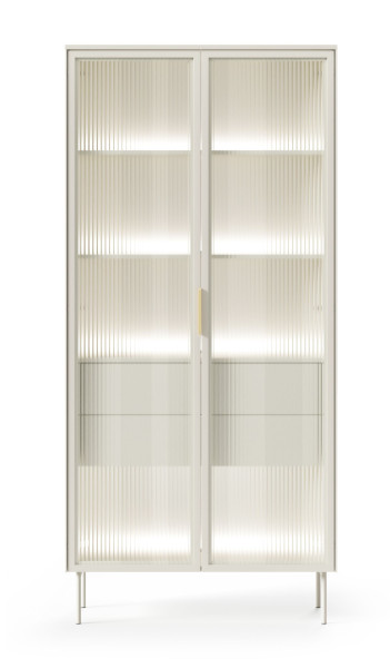 LUMIN Witryna Wysoka kaszmir 2D2S LED