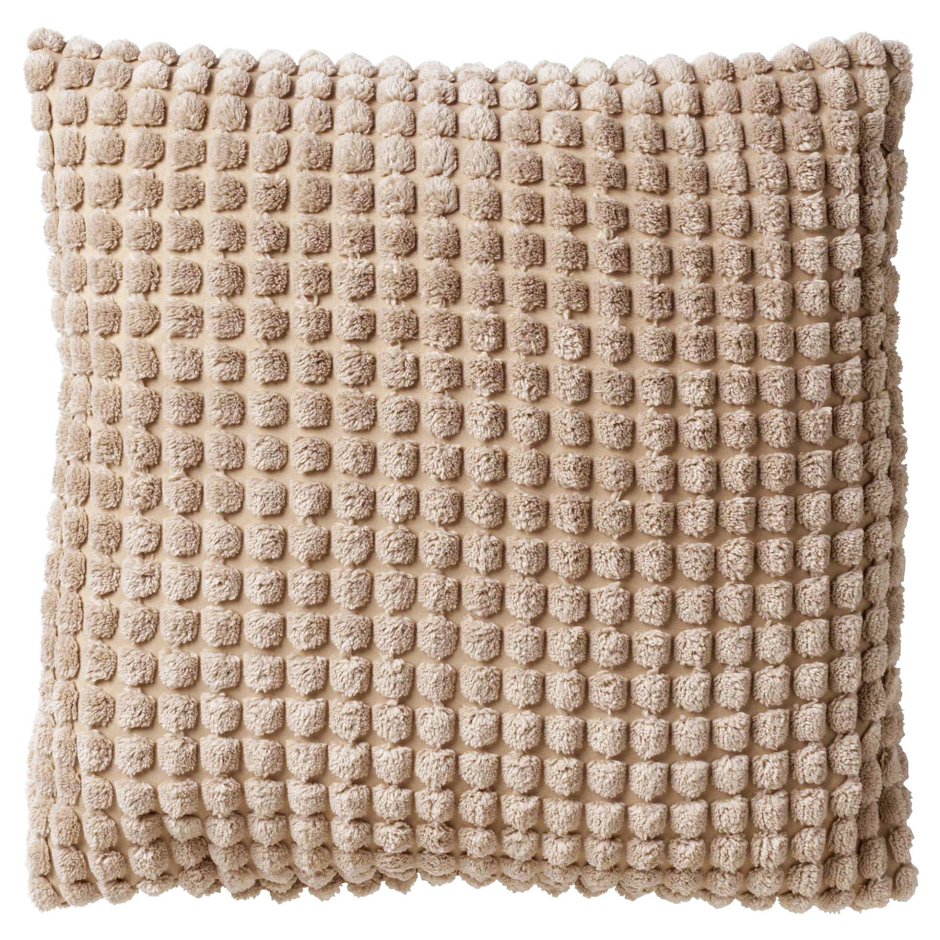 - Housse de coussin beige en velours-45x45 cm uni
