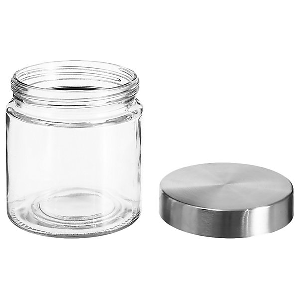 Bocal couvercle en inox 750ml Nixo 5Five en verre transparent