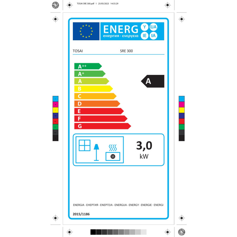 Poêle à pétrole électronique SRE 300 3000 W TOSAI