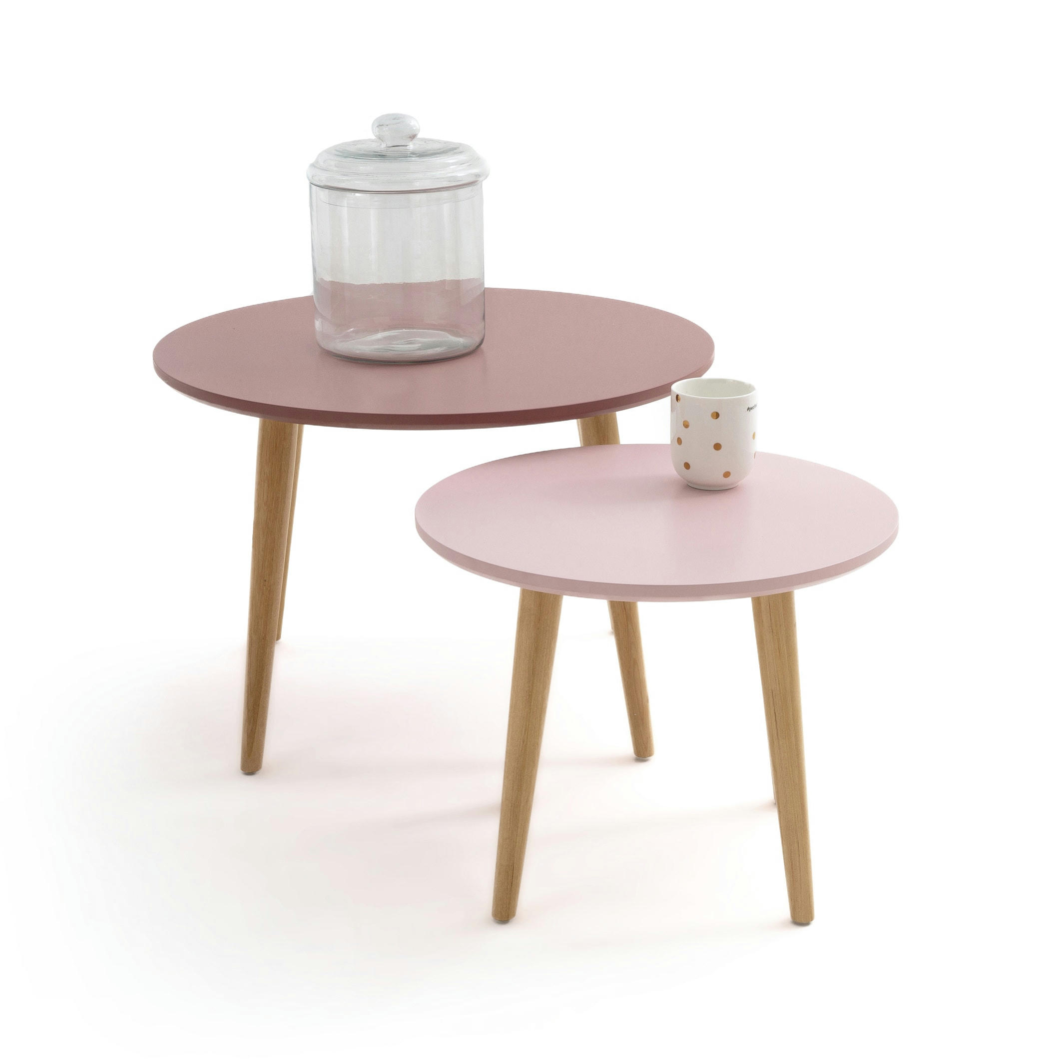 Lot de 2 tables basses gigognes, Jimi