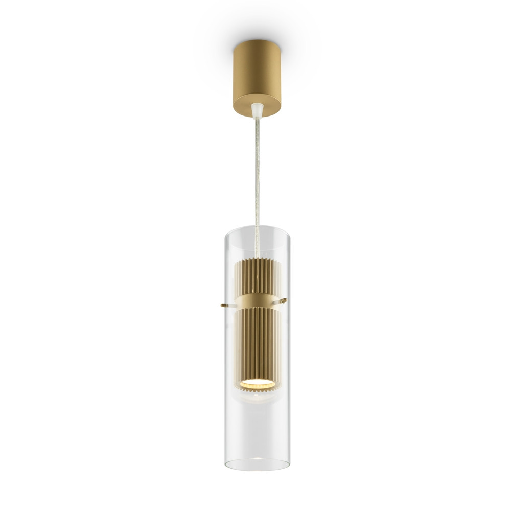 Lampa wisząca mosiężno-złota DYNAMICS 1xGU10x50W wym: 150x8x32 cm Maytoni
