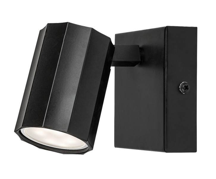 Kinkiet czarny matowy ROGELIO 1xGU10x5W wym:10x5x12,5cm IP20 Rabalux