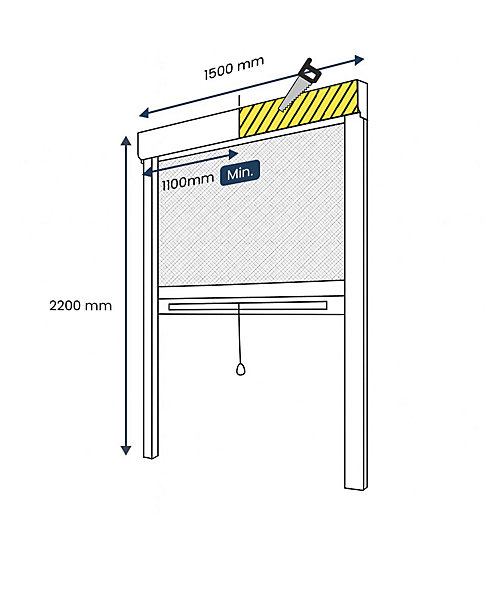 Moustiquaire de Fenêtre Enroulable - L150 x H220cm - Aluminium Argent - Recoupable - Anti-insectes
