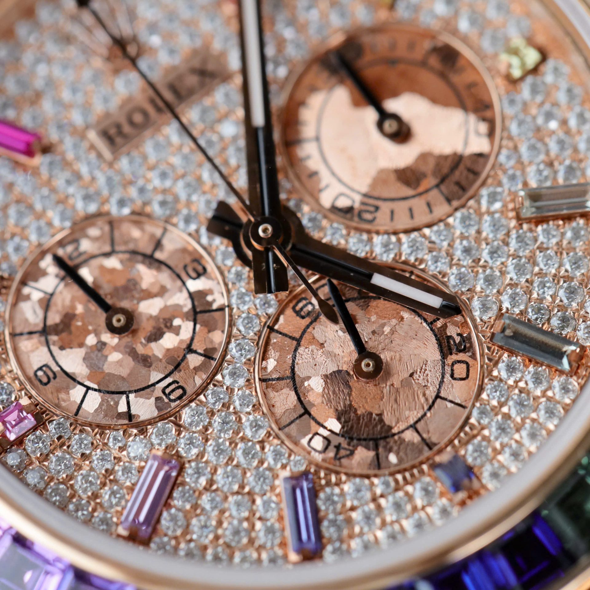 Rolex Daytona 116595 Rainbow RG Plated Diamond Dial 40mm Oyster Super Clone