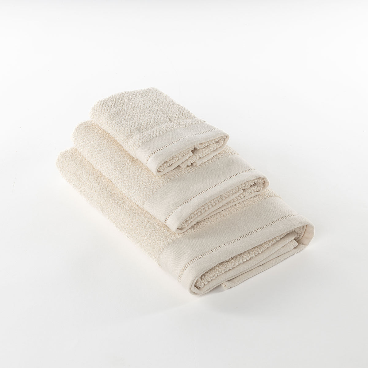 Conjunto de 3 toalhas de banho ROME natural