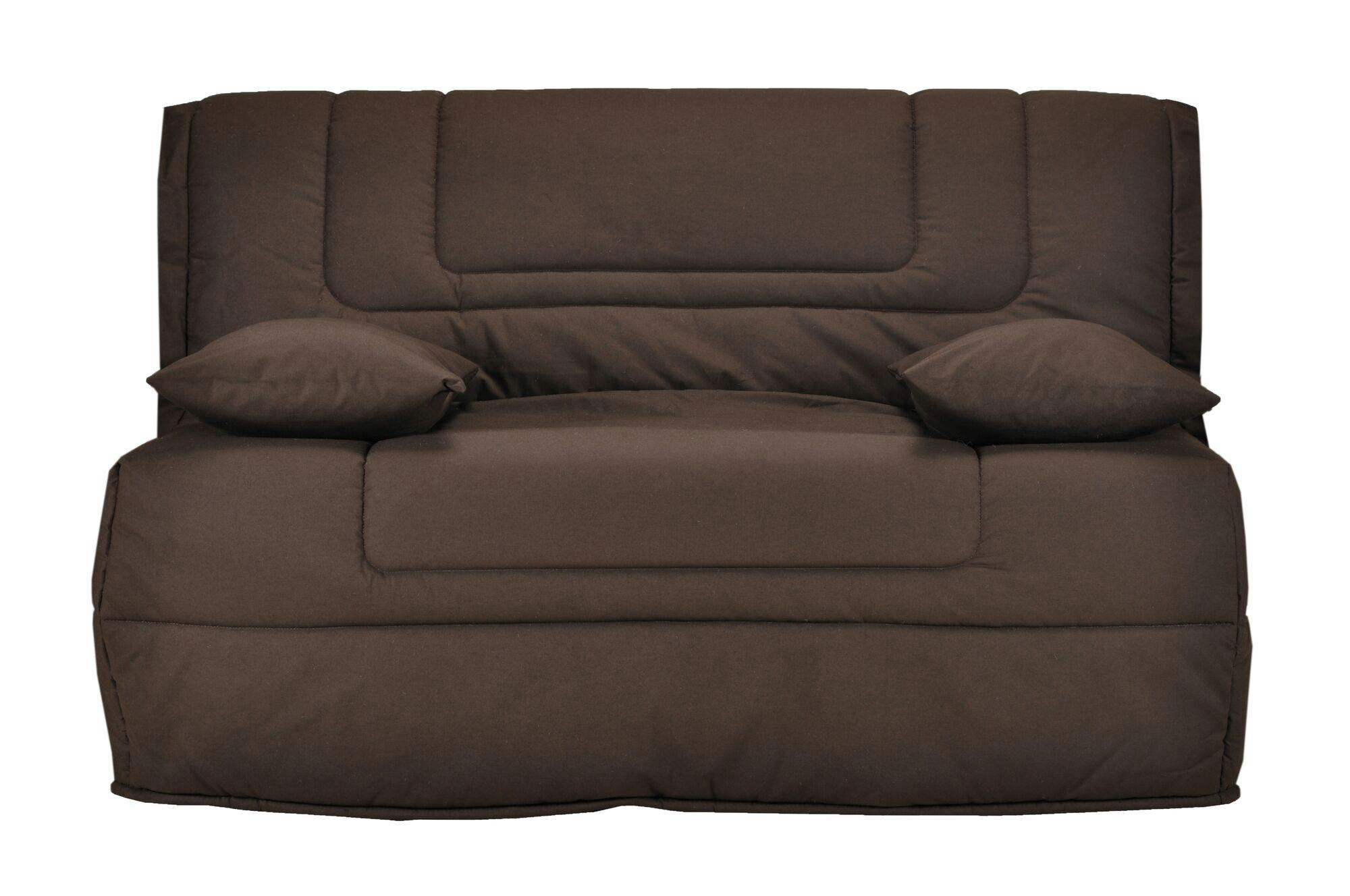 GABRIEL - Banquette BZ avec matelas Bultex brun 140 x 190 cm