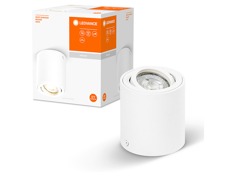 Lampa natynkowa Surface aluminiowa biała