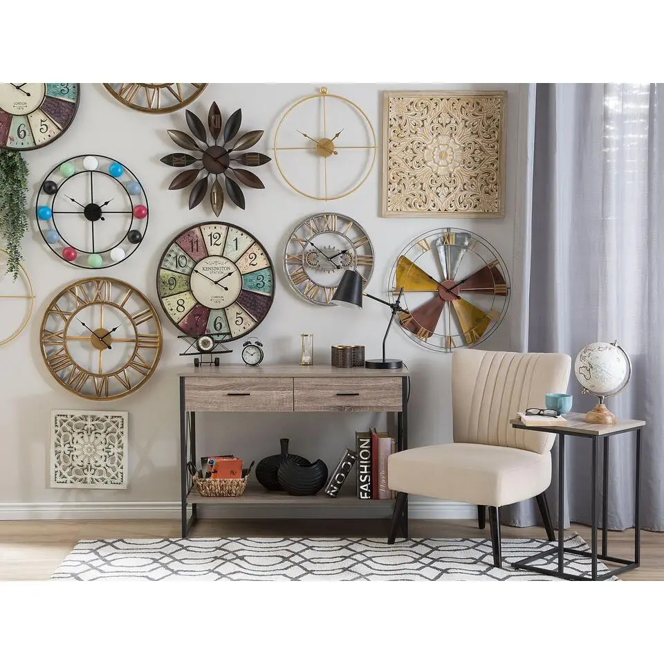 NOTTWIL - Wandklok - Goud - IJzer