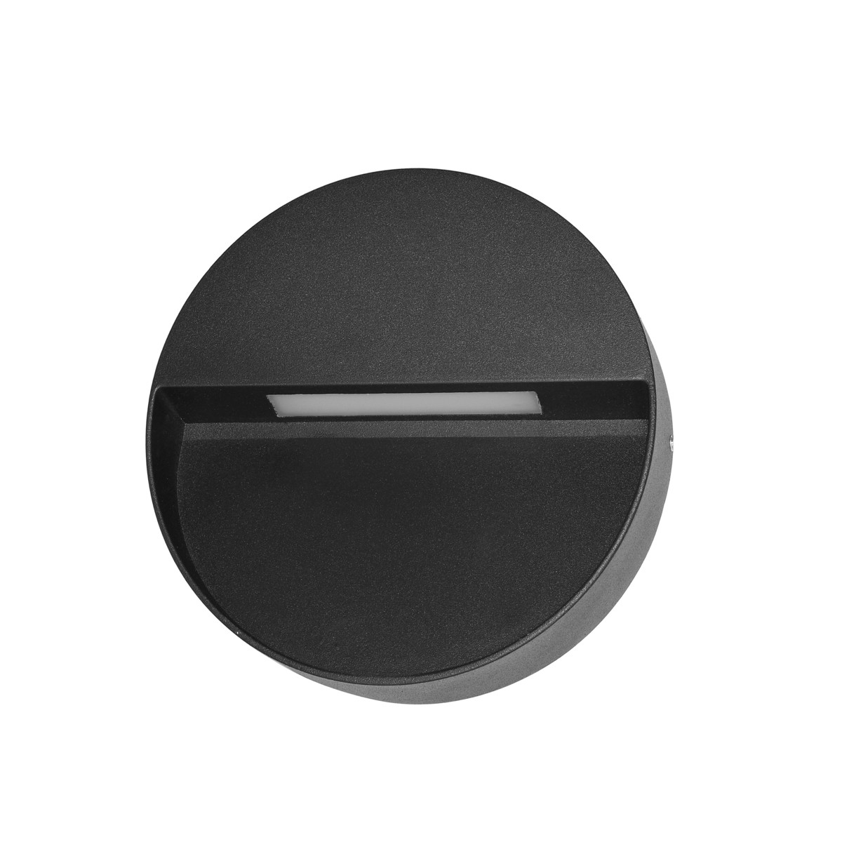 Kinkiet zewnętrzny Piana 3K czarny piaskowany LED 3W 3000K 50lm Italux