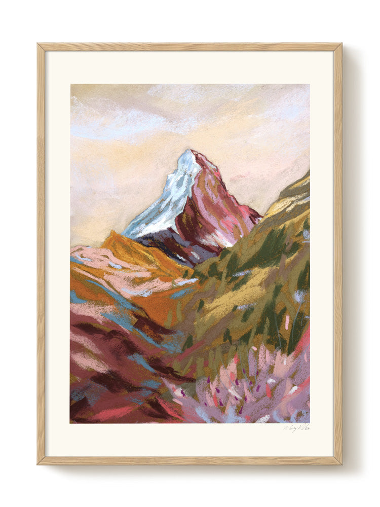 Mandy Maria - Matterhorn Spring - PSTR studio Kunst Poster